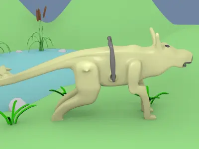 Sci-Fi Monster 4 Free 3D model