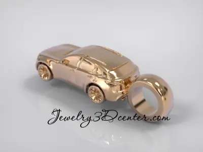 Keychain car PN41 3D print model