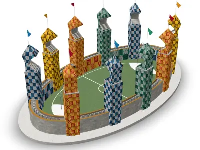 Quidditch field 3D model