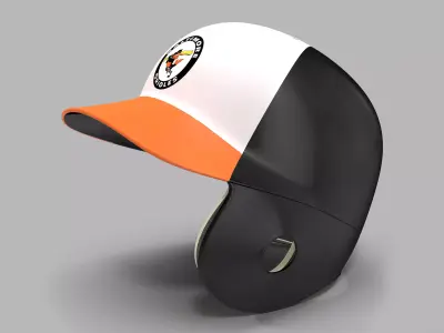 Batting Helmet Baltimore Orioles 3D model