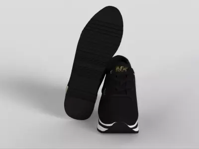 Michael Kors Womens Monique Knit Trainer Sneaker Low-poly 3D model