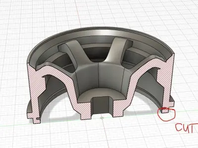 TE37 style 20mm Mini-Z wheels Offset 2-4mm 1to28 1to24 scale 3D print model