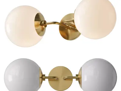 Minimalist Globe Sconce 3D model