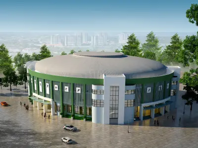 Sport house 3D model