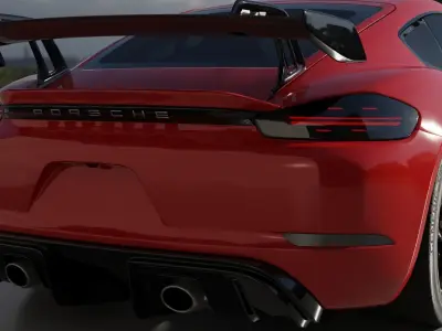 Car Rigged - Porsche 911 GT3 RS  3D model