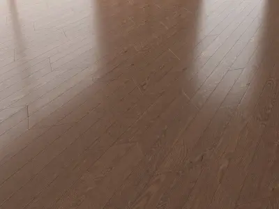 Parquet Oak Walnut Brushed set 6 3D model