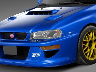 Subaru Impreza STi 22b 1993-2000 3D model