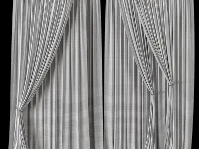 Curtain modern 12 3D model