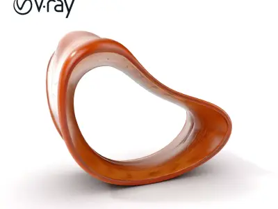 Organic Wooden Sculpture Model Pack Low-poly 3D model