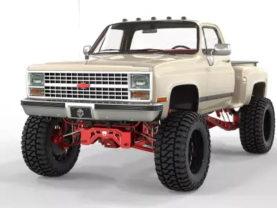 Chevrolet C10 1980 Lifted Pick Up 3D model