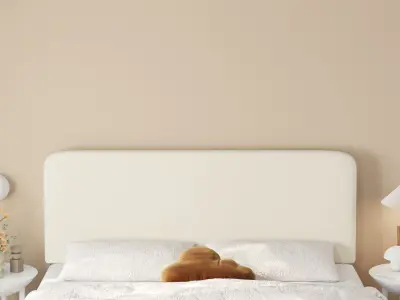 Comfortable bedroom interior scene 3D model 3D model