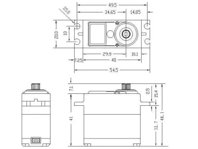 servo DM-CLS405MD Free 3D model
