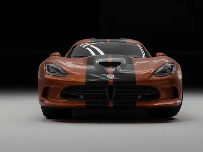 dodge viper  Low-poly 3D model