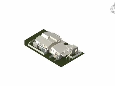 house complete revit project p3 3D model