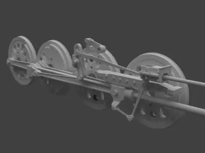 Wheel mechanism 3D model