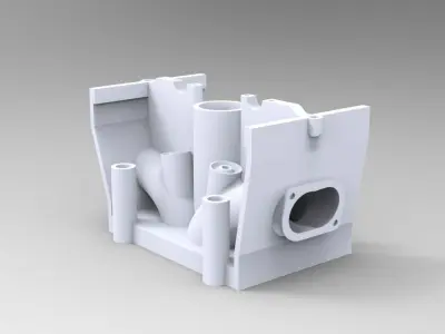 Car or Motorcycle  Engine Cylinder Head 3D print model