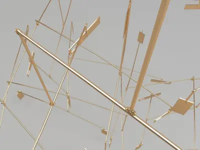 Sculpture 40 Chandelier 3D model