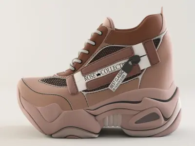 Sneakers ROSE collection 01 3D model