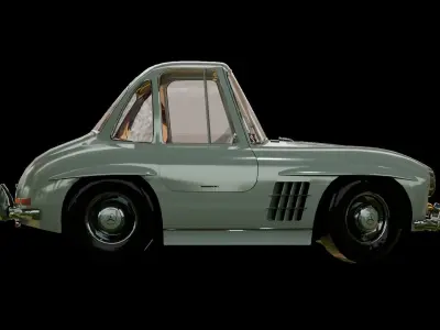 car mercer Low-poly 3D model