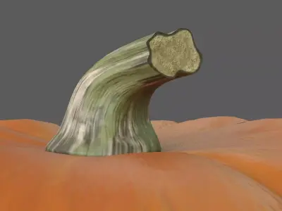 Halloween Pumpkin Low-poly 3D model