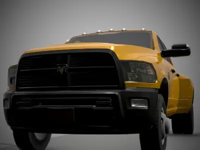 Ram 3500 Low-poly 3D model