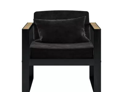 BlackBrass Chair by Pikartlights Free 3D model