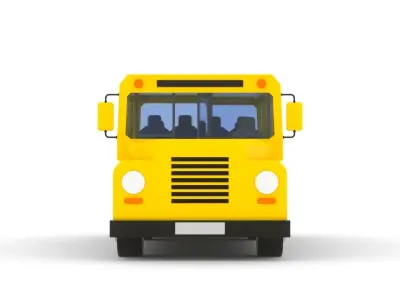 Schoolbus school bus 3D model