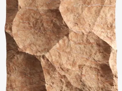 225-RockPanel sandstone rock texture 3D model