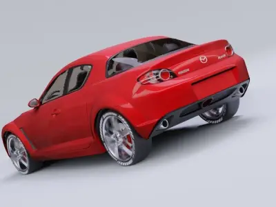 Mazda RX8 model in Blender 3D model