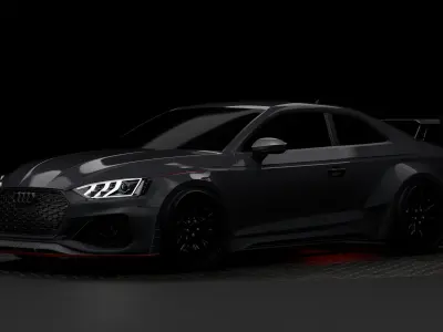 audi rs5 customized blender 3D model