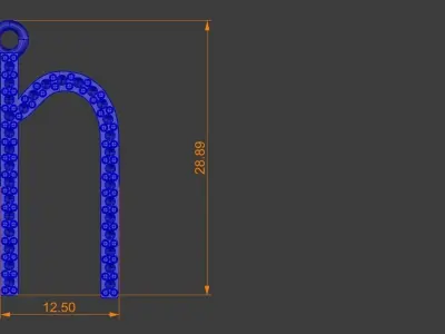 Diamond n Pendant Gold Silver Platinum Luxury Jewelry 3D print model