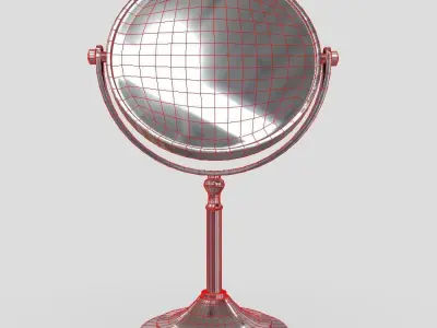 Cosmetic Mirror Low-poly 3D model