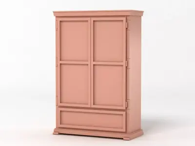 Designer Tall Cupboard 3D model