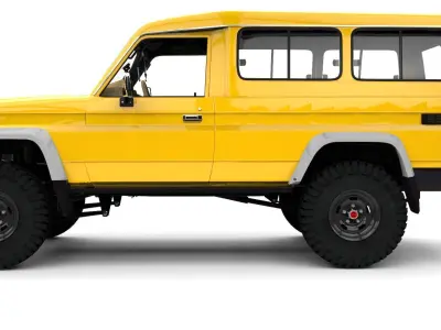 LAND CRUISER 97 CHASIS LARGO  Low-poly 3D model