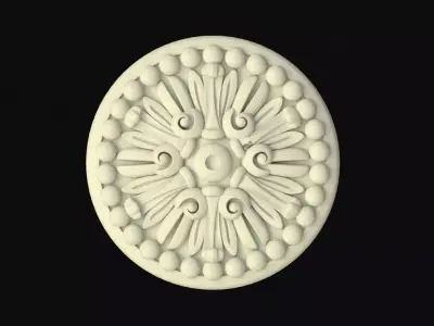 Central decor ornament for furniture 3D model 150