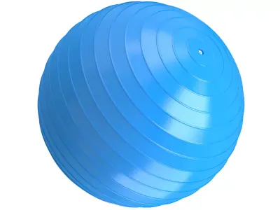 Yoga Ball sky blue 3D model