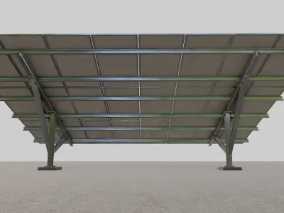 Solar Panel Steel Construction Type 18 3D model