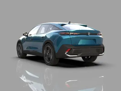 Peugeot 408 cross 2023 HQ interior  3D model