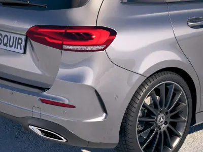 Mercedes B-class AMG 2019 3D model