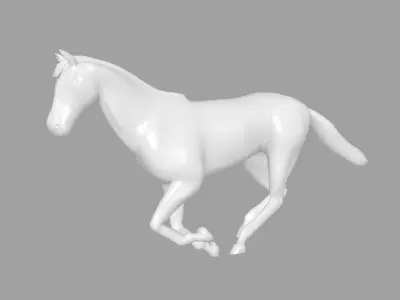 Horse Gallop Animation 3D model