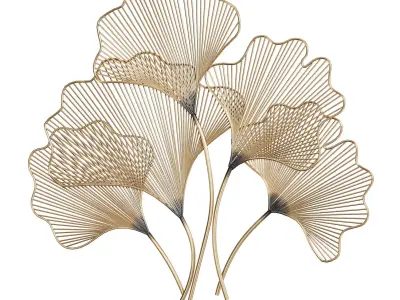 Ginkgo wall decor 2 3D model