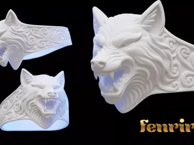 10 3D Printable Jewelry Designs Mythical Rings STL Jewelry 3D print model