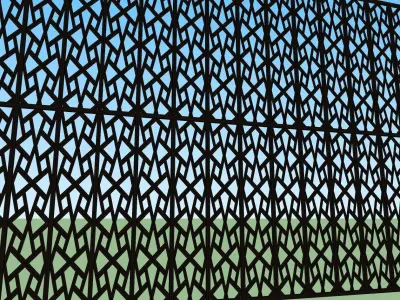 DECORATIVE FENCE PANEL SKETCHUP MODEL 3D model