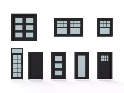 Window Door Model 2 3D model