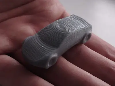Minimalistic car figurine 3D print model