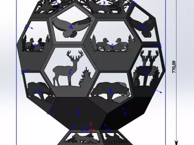 Fire bowl 3D print model