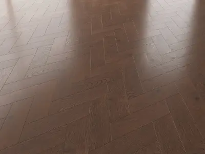 Parquet Oak Seal Brown WWL set 5 3D model