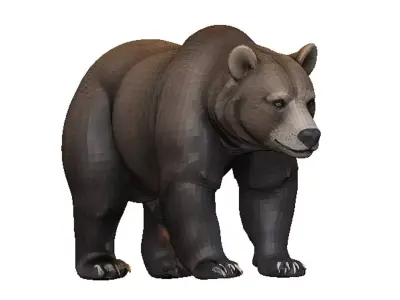 Bear-Bear Low-poly 3D model