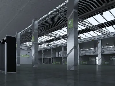 Exhibition Hall 3D model