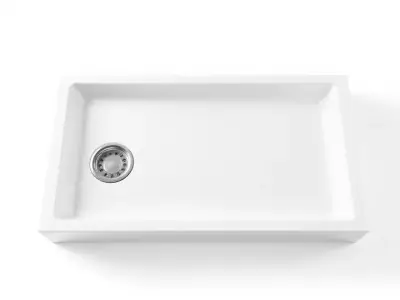 White Ceramic Sink model pack Low-poly 3D model
